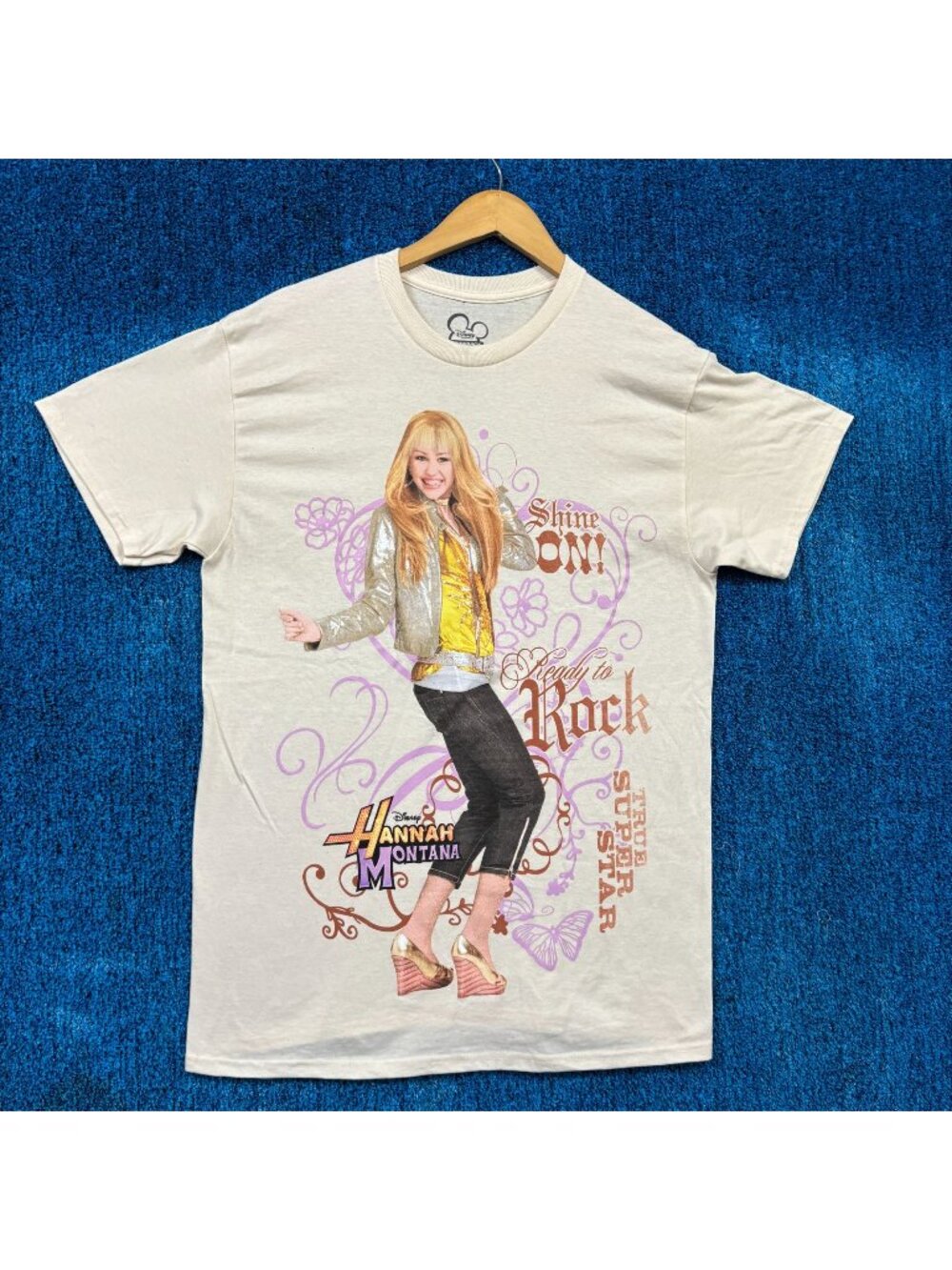 Hannah Montana “Ready To Rock” Graphic T-Shirt Size Medium